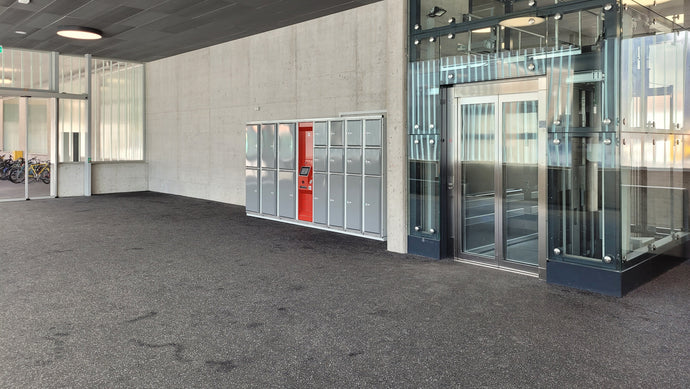 Neuen Schliessfachanlage im MGB Bahnhof Andermatt