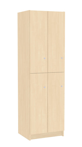 Garderoben-Spind 4-türig, Holz: Holz Birke 1715 BS