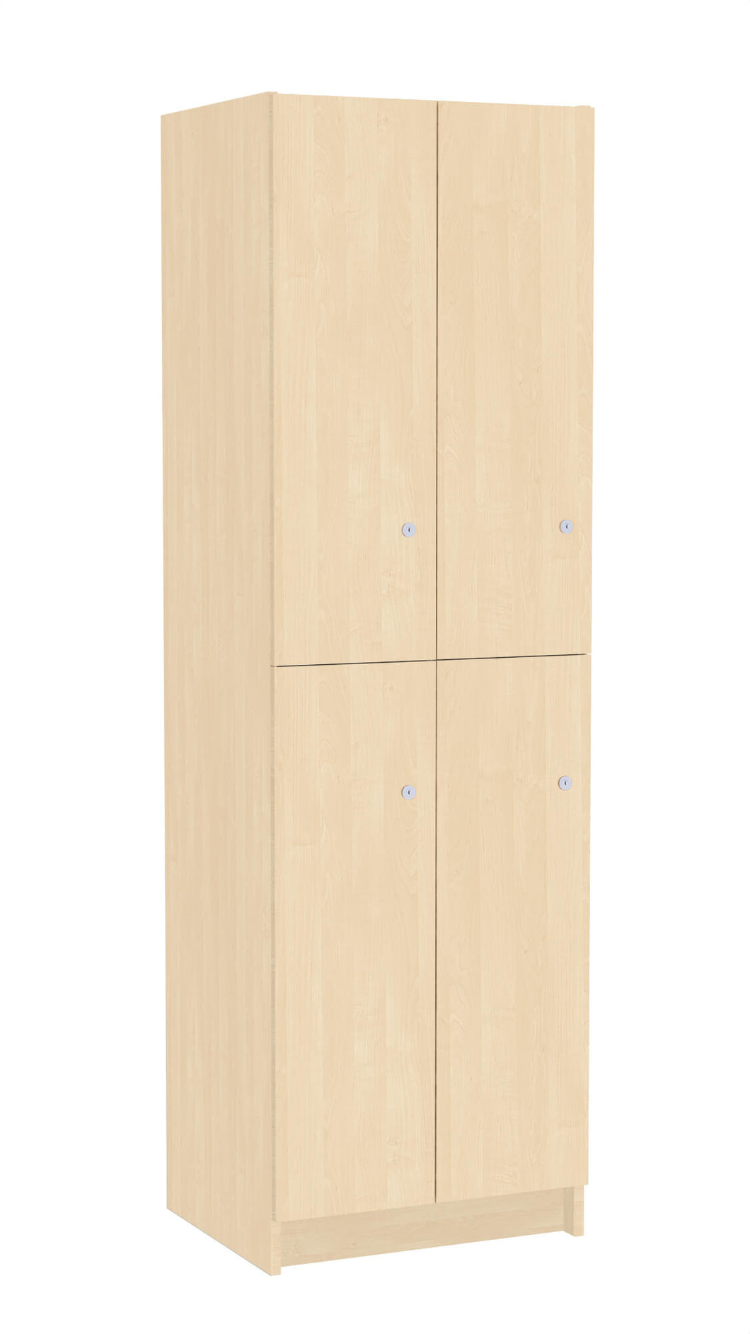 Garderoben-Spind 4-türig, Holz: Holz Birke 1715 BS