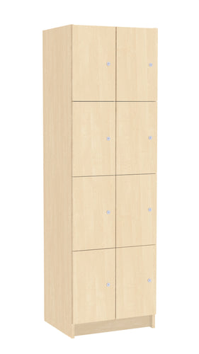 Garderoben-Spind 8-türig, Holz: Holz Birke 1715 BS