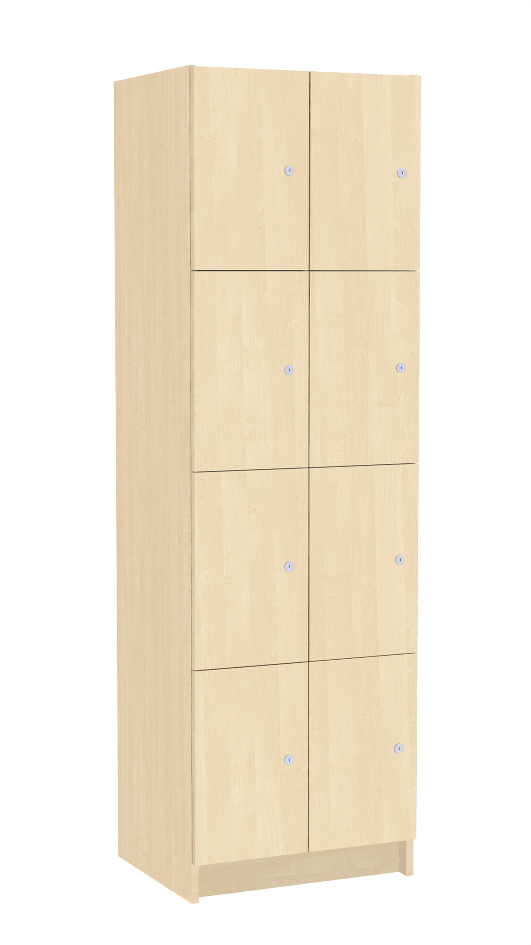 Garderoben-Spind 8-türig, Holz: Holz Birke 1715 BS