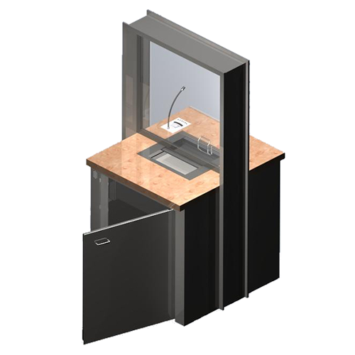 Komplettelement - Schiebemulde und Kofferschleuse P8041 - INTECH-ICS AG