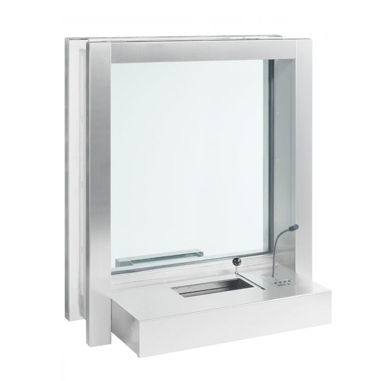 Komplettelement 7063 FB6 – Thekenfenster mit Schubladen-Durchreiche